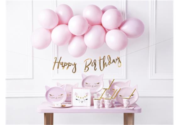 Happy Birthday rosa Partyset | Bild 2