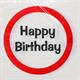 Happy Birthday Schild Servietten