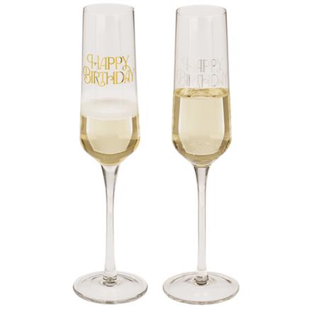 Happy Birthday Sektgläser (2er-Set)