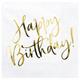 Happy Birthday Serviette (gold)