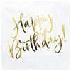 Happy Birthday Serviette (gold)