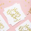 Happy Birthday Serviette (gold) | Bild 2