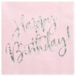 Happy Birthday Serviette (rosa) | Bild 1