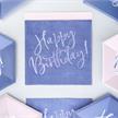Happy Birthday Serviette (violett) | Bild 2
