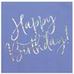 Happy Birthday Serviette (violett) | Bild 1