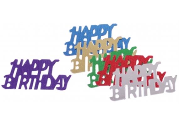 Happy Birthday Tischkonfetti