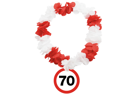Hawaiiketten Verkehrsschild 70. Geburtstag