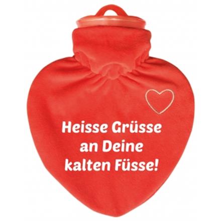 Heisse Grüsse an kalten Füsse Bettflasche