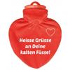 Heisse Grüsse an kalten Füsse Bettflasche