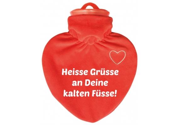 Heisse Grüsse an kalten Füsse Bettflasche