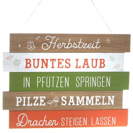 Herbstzeit Holzschild