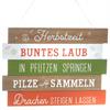 Herbstzeit Holzschild