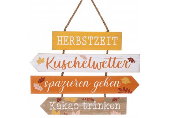 Herbstzeit Kuschelwetter Holzschild