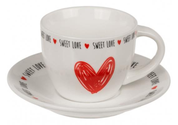 Herz Espresso Tassen Set | Bild 3