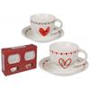 Herz Espresso Tassen Set