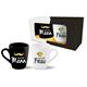 Herzens Mann Frau Tassen Set Gold