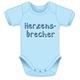 Herzensbrecher hellblau Body - Grösse 62/68