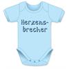 Herzensbrecher hellblau Body - Grösse 74/80