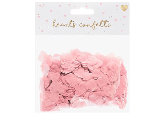 Herzkonfetti rosa Seidenpapier | Bild 1