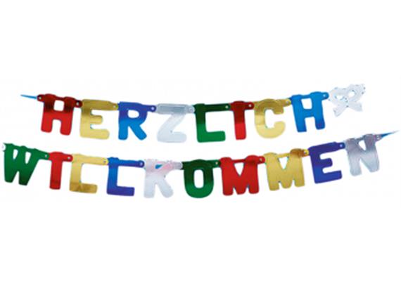 Herzlich Willkommen Girlande
