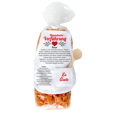 Himmlische Verführung Herz Pasta