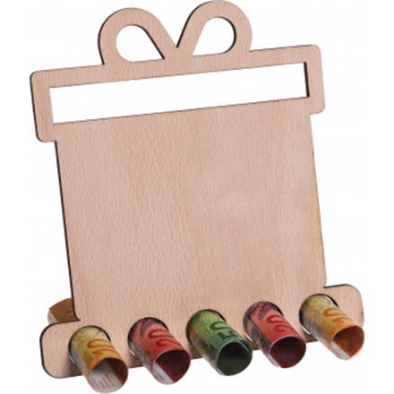 Holz Geldgeschenk Paket neutral