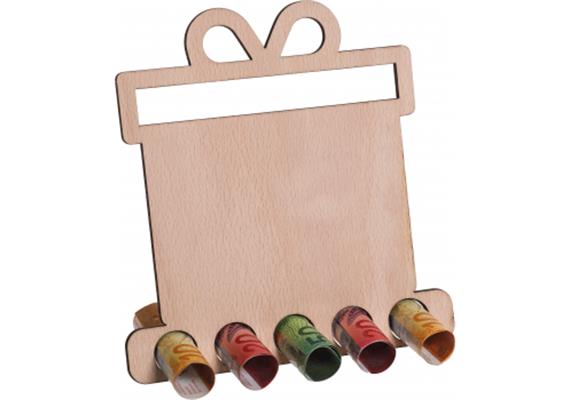Holz Geldgeschenk Paket neutral