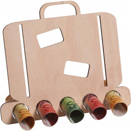 Holz Geldgeschenk Reisekoffer