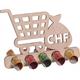 Holz Geldgeschenk Shopping CHF