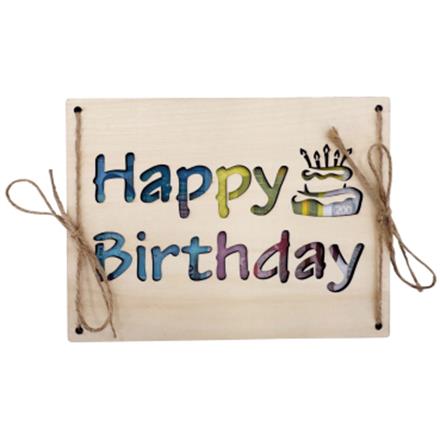 Holz Geldkarte Happy Birthday