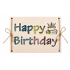 Holz Geldkarte Happy Birthday