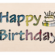 Holz Geldkarte Happy Birthday | Bild 1