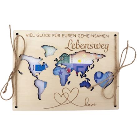 Holz Geldkarte Lebensweg