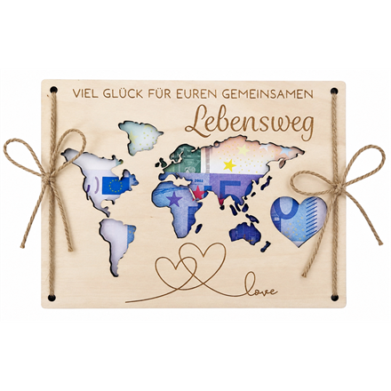 Holz Geldkarte Lebensweg