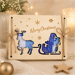 Holz Geldkarte Merry Christmas | Bild 3