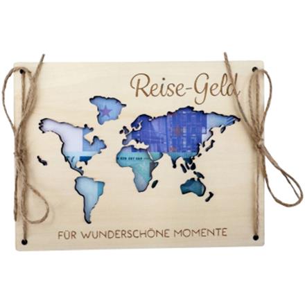 Holz Geldkarte Reisegeld