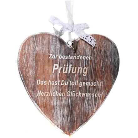 Holzherz bestandene Prüfung