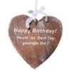 Holzherz Happy Birthday