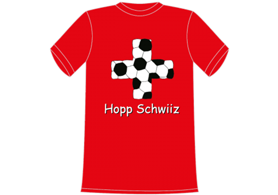 Hopp Schwiiz Fussball T-Shirt - XL