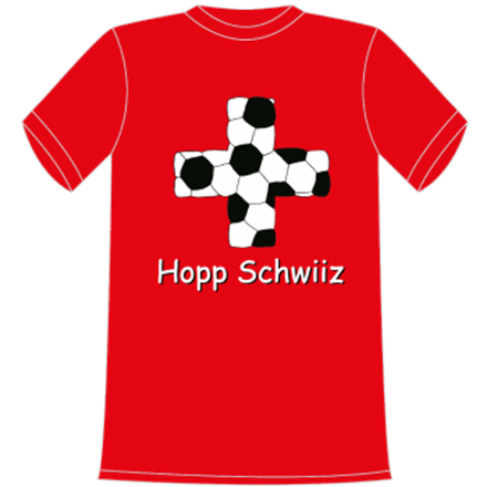 Hopp Schwiiz Fussball T-Shirt