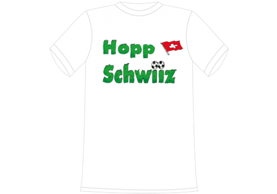 Hopp Schwiiz Rasen T-Shirt - M