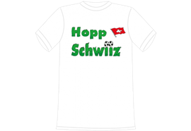 Hopp Schwiiz Rasen T-Shirt - M