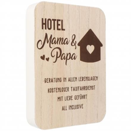 Hotel Mama Papa Holzaufsteller (gross)