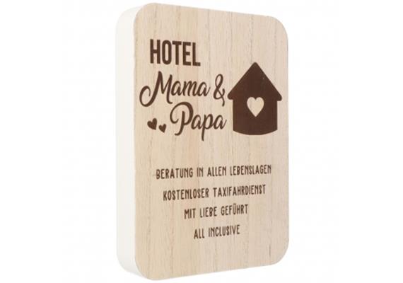 Hotel Mama Papa Holzaufsteller (gross)