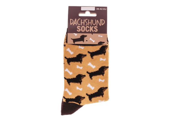 Hund Dackel Socken (36/42)