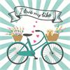 I love my bike Serviette