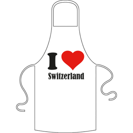 I Love Switzerland Schürze