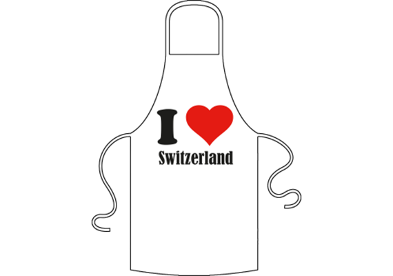 I Love Switzerland Schürze