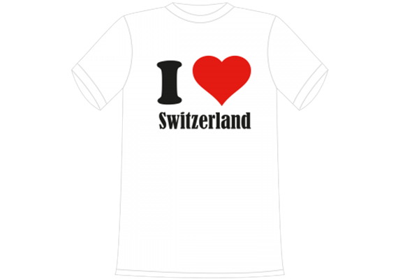 I Love Switzerland T-Shirt - L