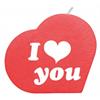 I love you Herzkerze (rot)
